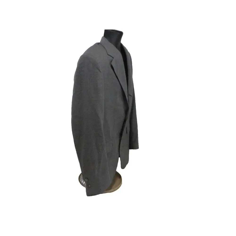 Brooks Brothers Sport Coat Mens 40 Gray Plaid 3 Button Lined Single Vent VTG USA